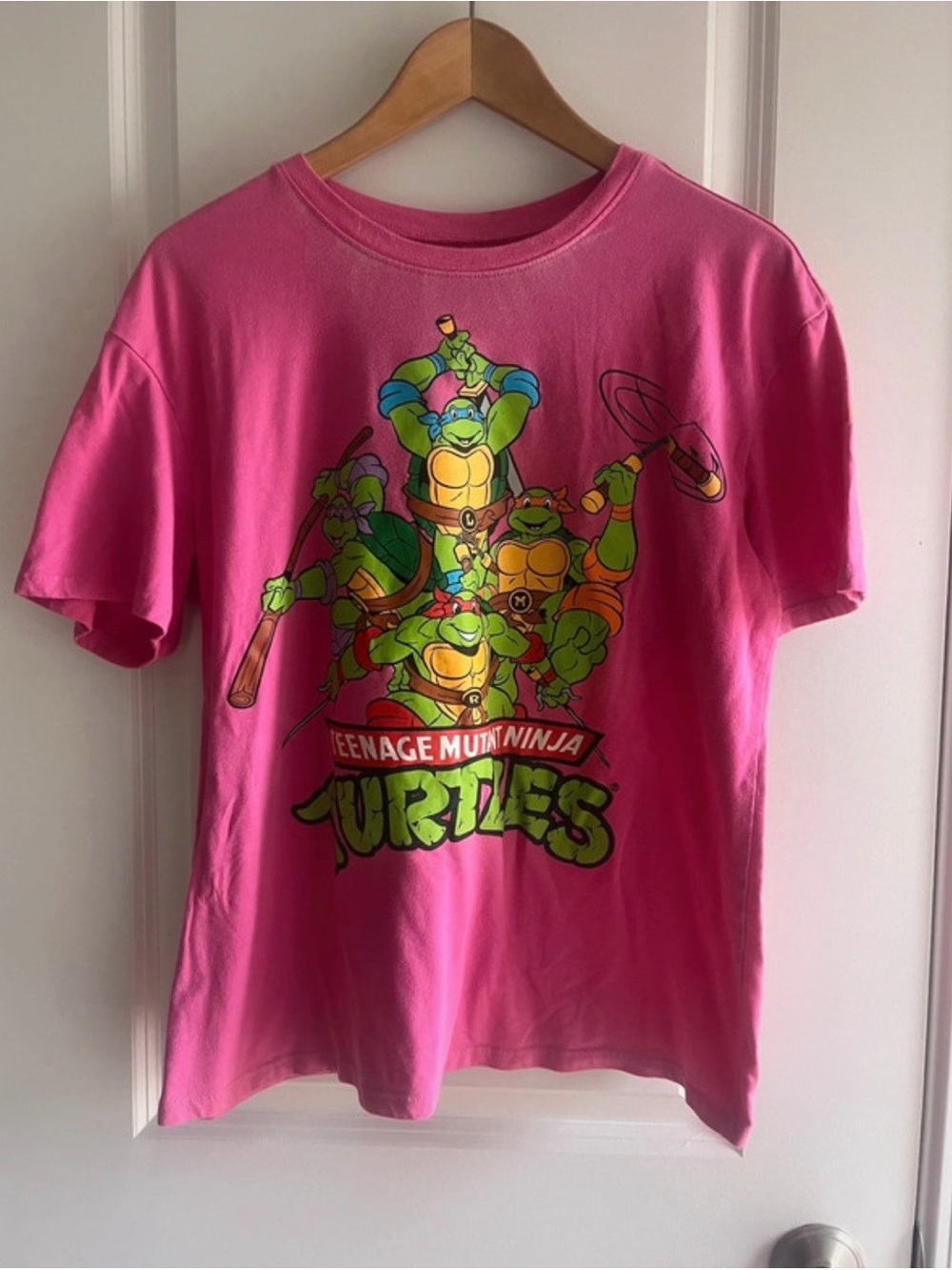 Teenage Mutant Ninja Turtles Pink Graphic Tee - Short Sleeve